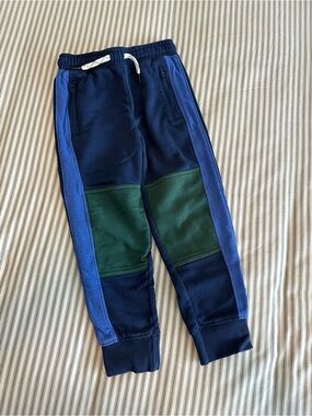 Hanna Andersson Colorblock Jogger Pants - Navy, Royal Blue & Forest Green